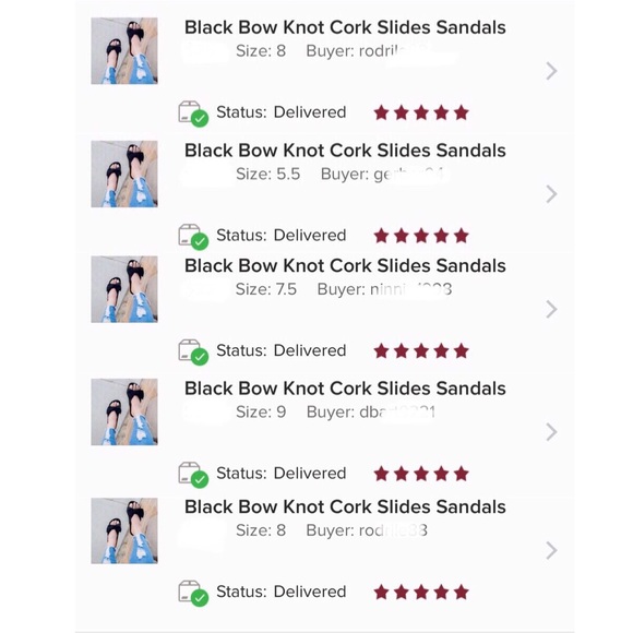 Black Bow Knot Cork Slides Sandals - Picture 10 of 11